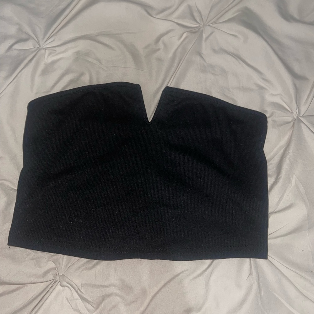 SHEIN Black Strapless Top